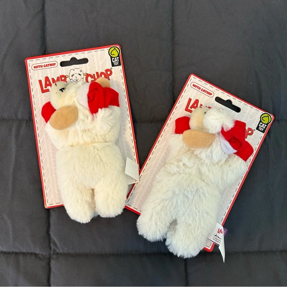 Lot of 2 Lambchop Plush Cat Toys NWT
